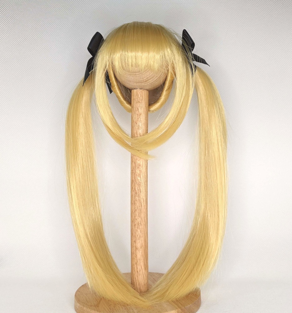 ドールウィッグ 8-9インチ ロングツインテール ブロンド