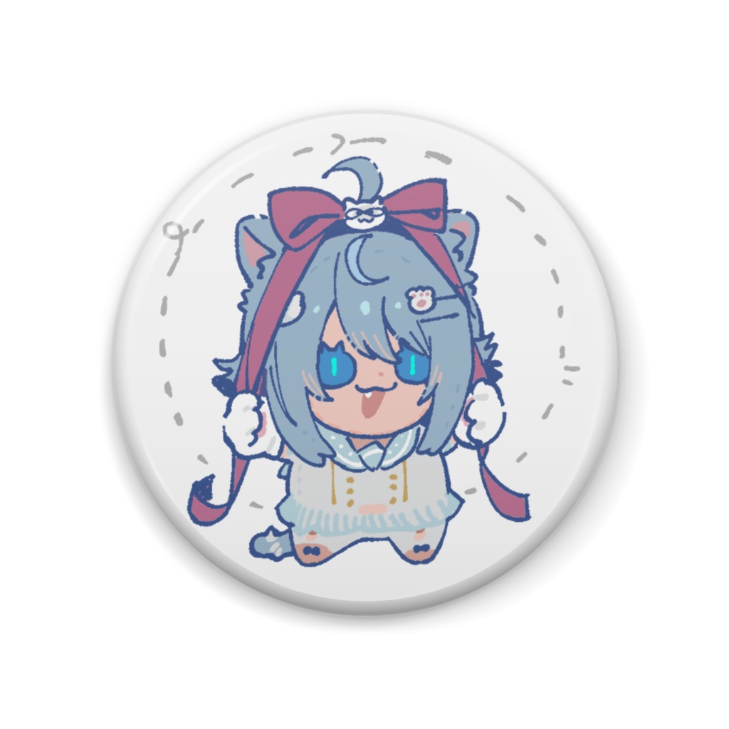 アオイイオリりぼんバッジ
