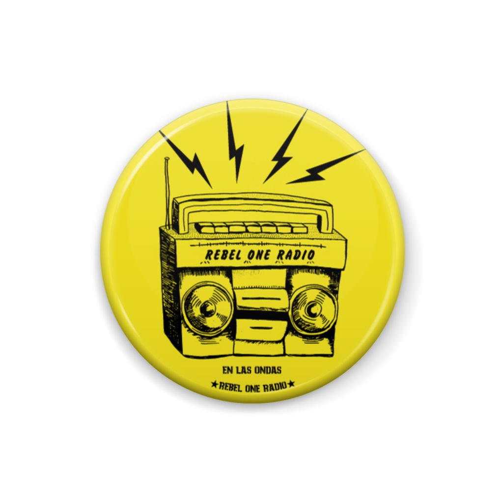 REBEL ONE RADIO缶バッジ RADIO