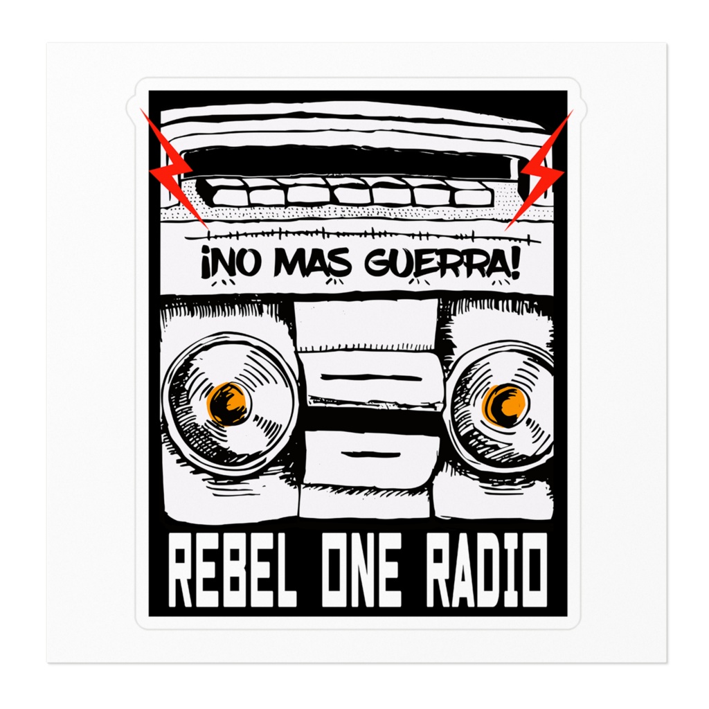No Más Guerra - No More War ステッカー