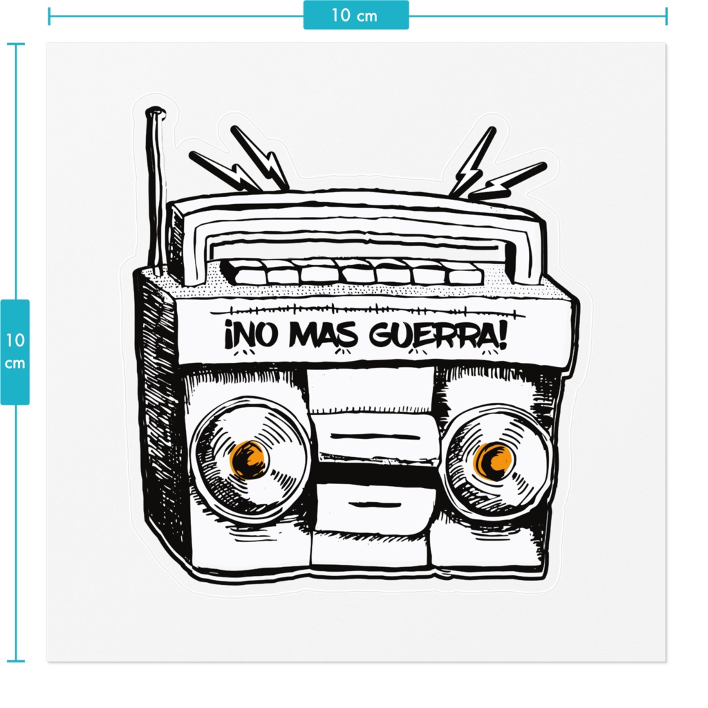 No Más Guerra / No More War ステッカー
