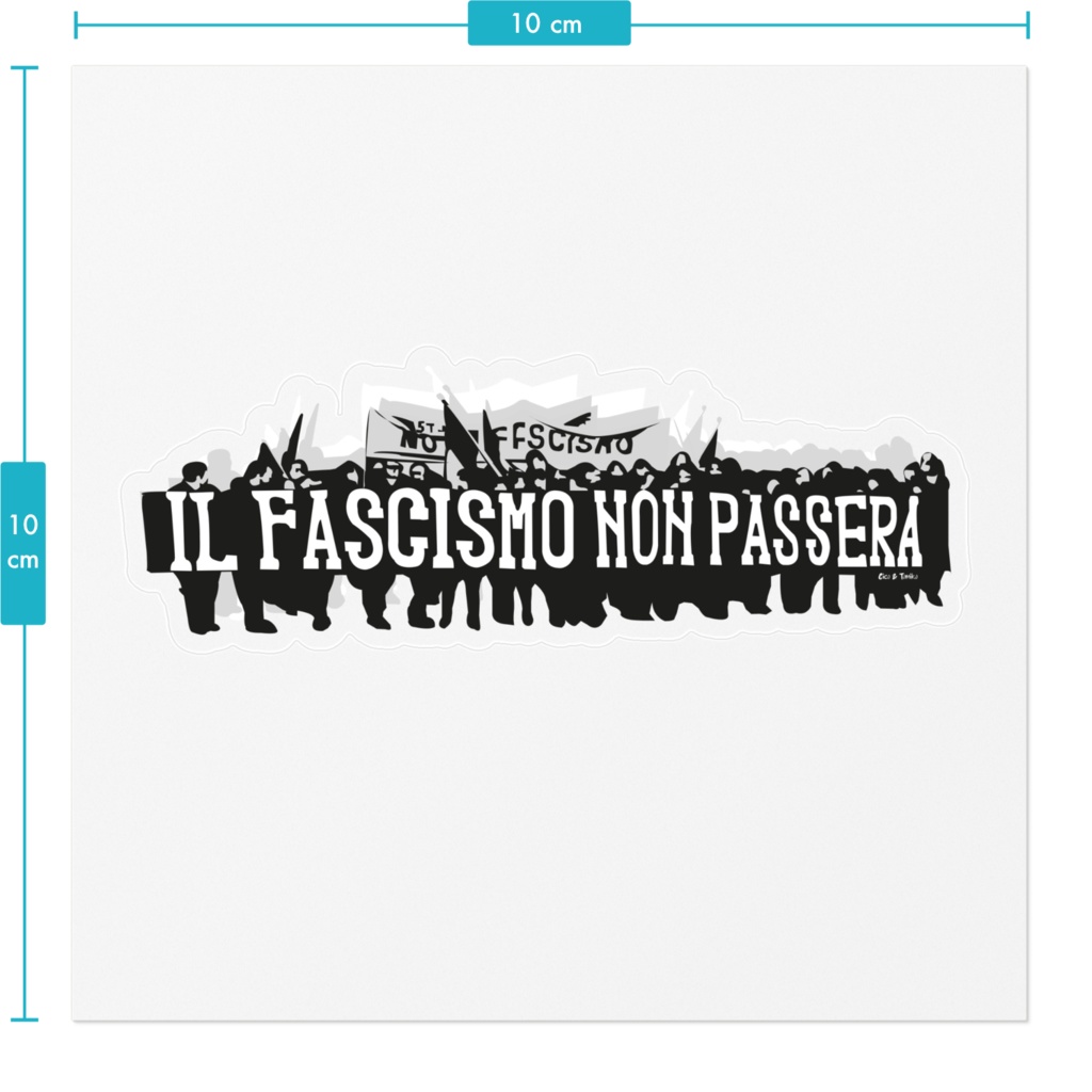 CiCO & TOMiKO - No Pasaran ステッカー 透明