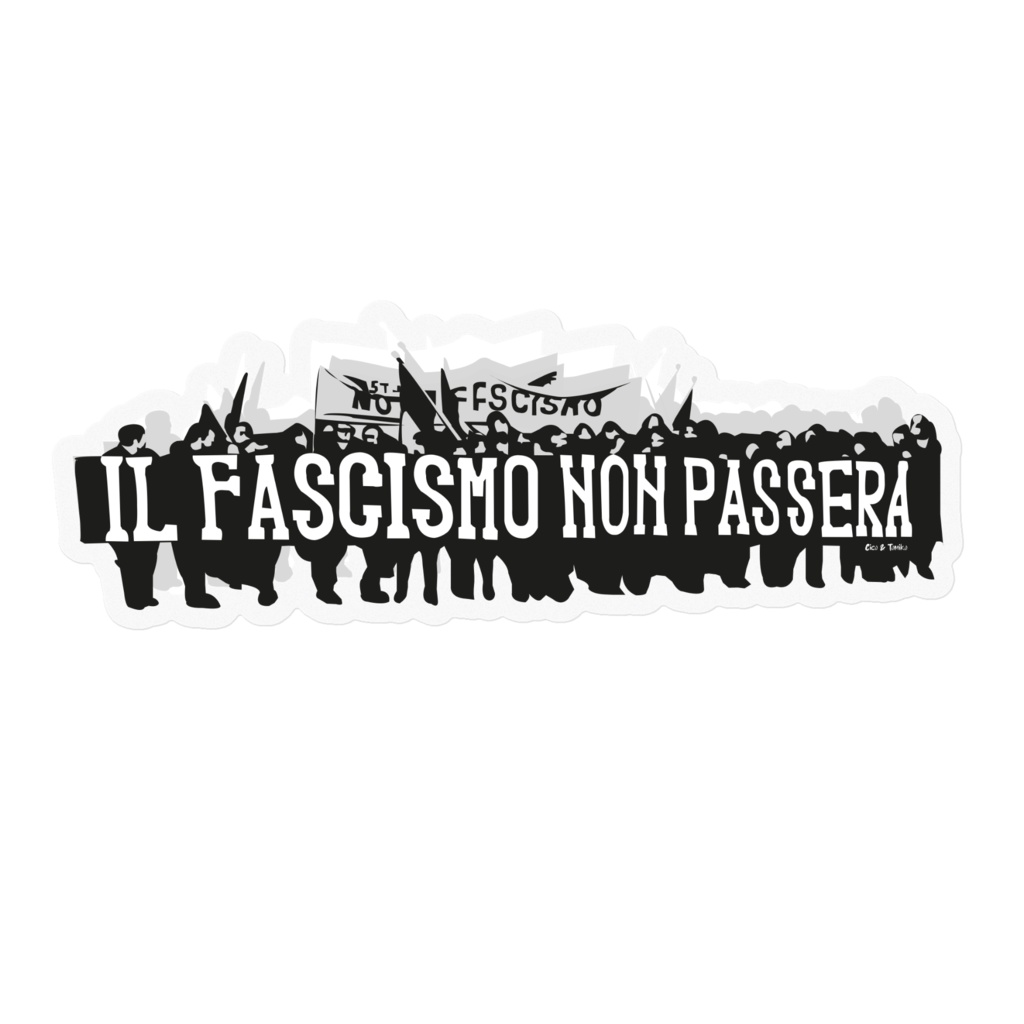 CiCO & TOMiKO - No Pasaran ステッカー　透明