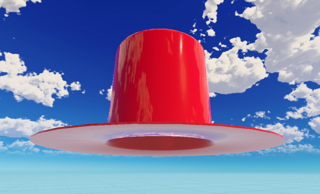 Red Plastic Top Hat