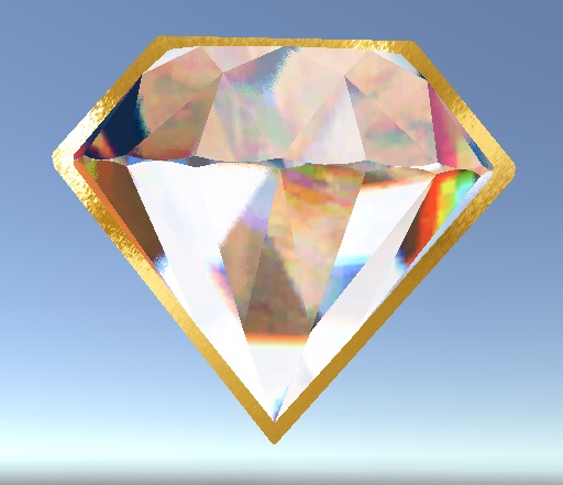 Diamond Hair Clip Gold