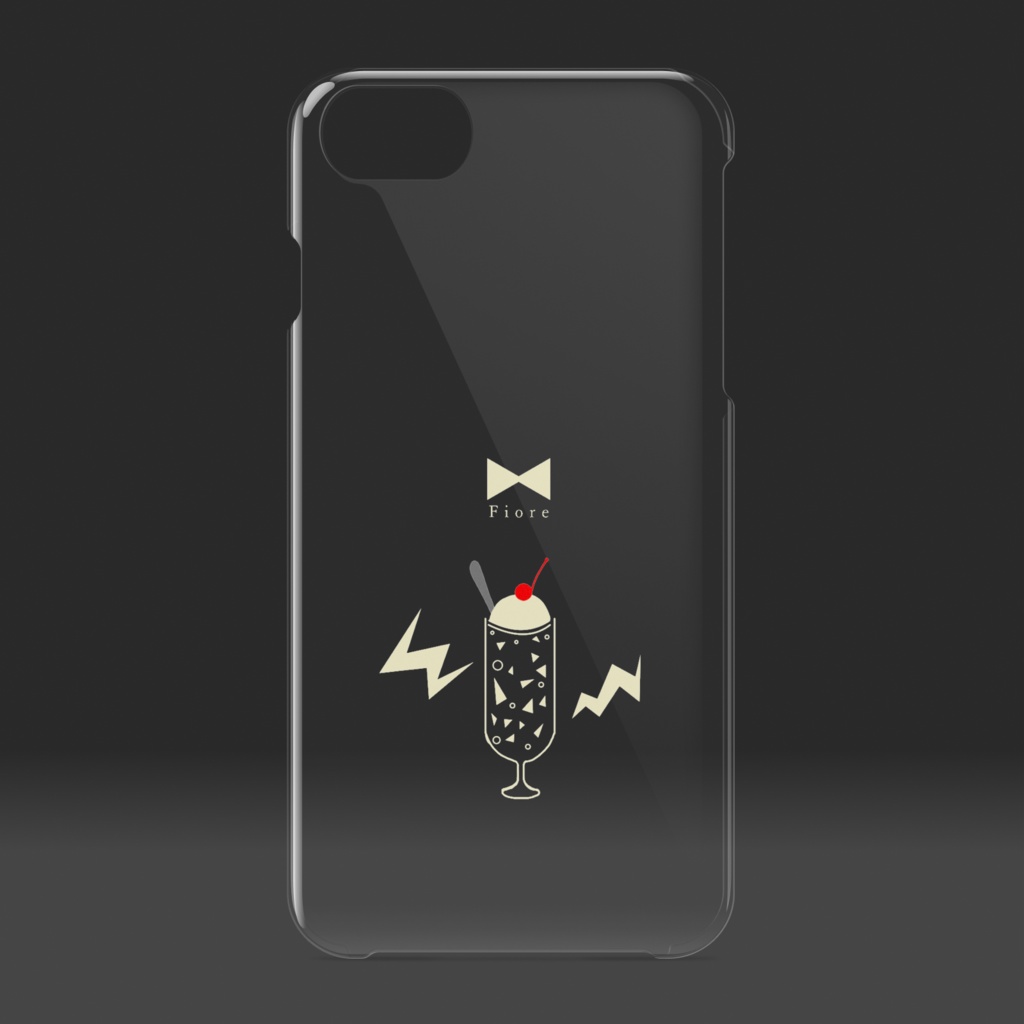 【クリームソーダ】iphoneクリアケース