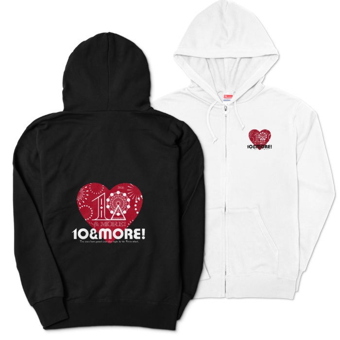 【10&MORE!】両面_ジップパーカー