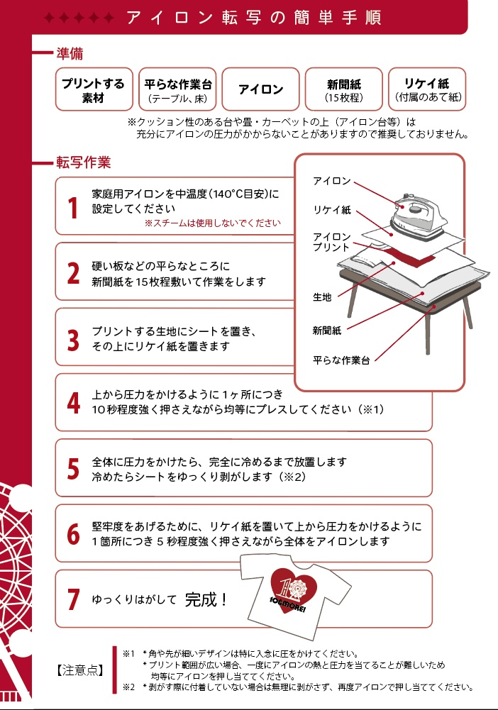 【10&MORE!】アイロンプリントシート