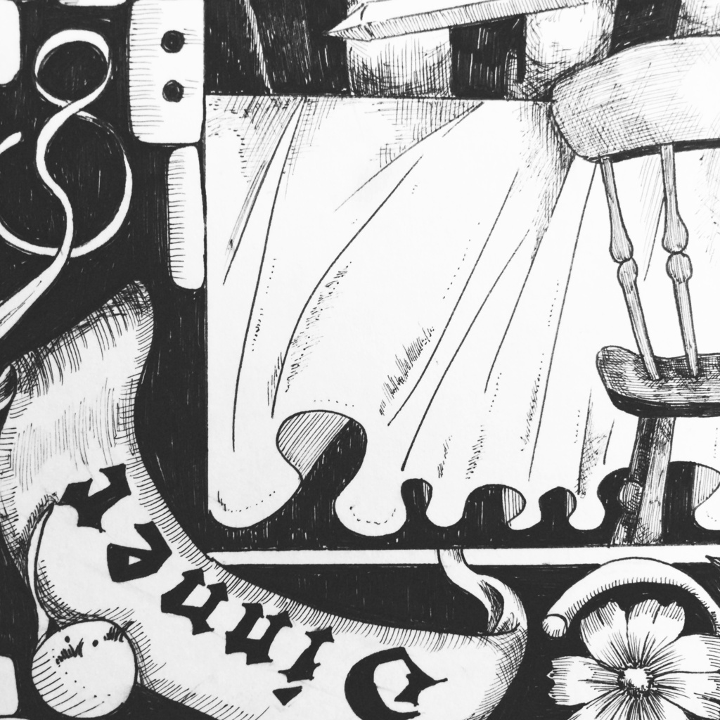 「クロニコのディナー」B4サイズ 原画