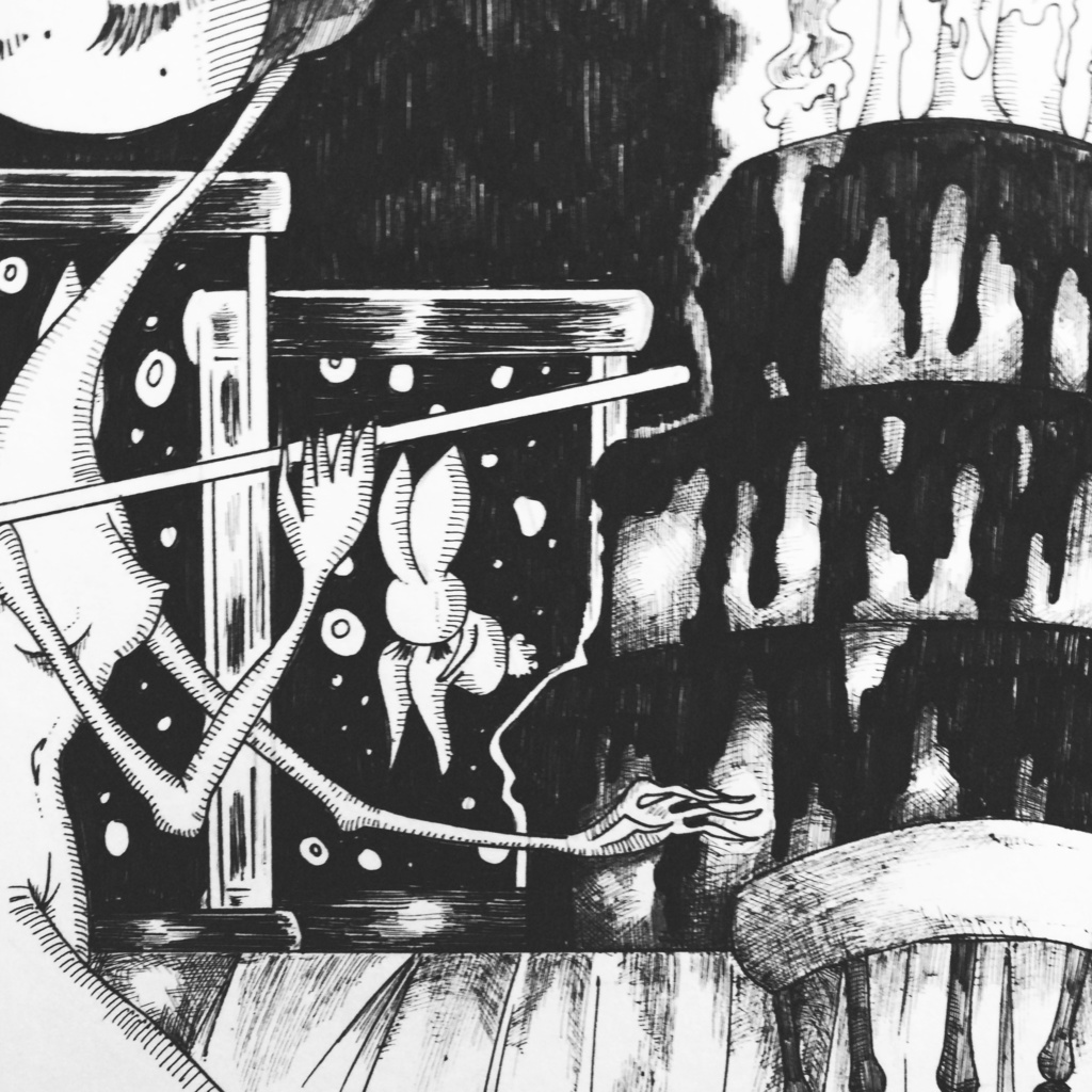 「クロニコのディナー」B4サイズ 原画