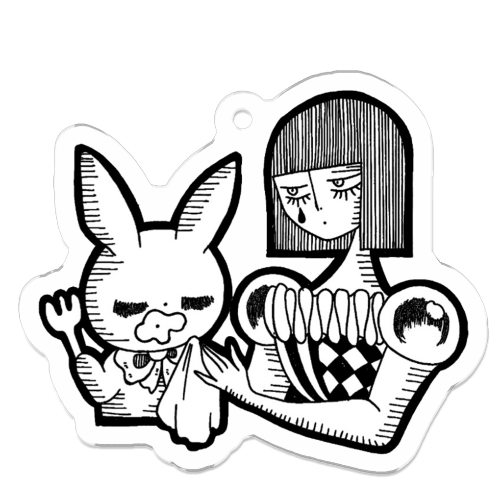 「ごちそうさまムイムイ」アクリルキーホルダー