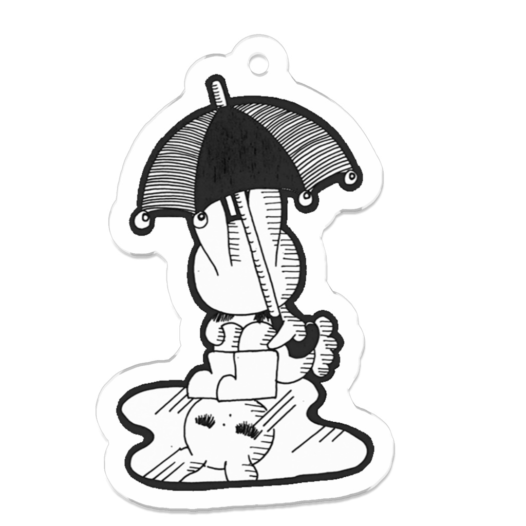 「雨の日ムイムイ」アクリルキーホルダー
