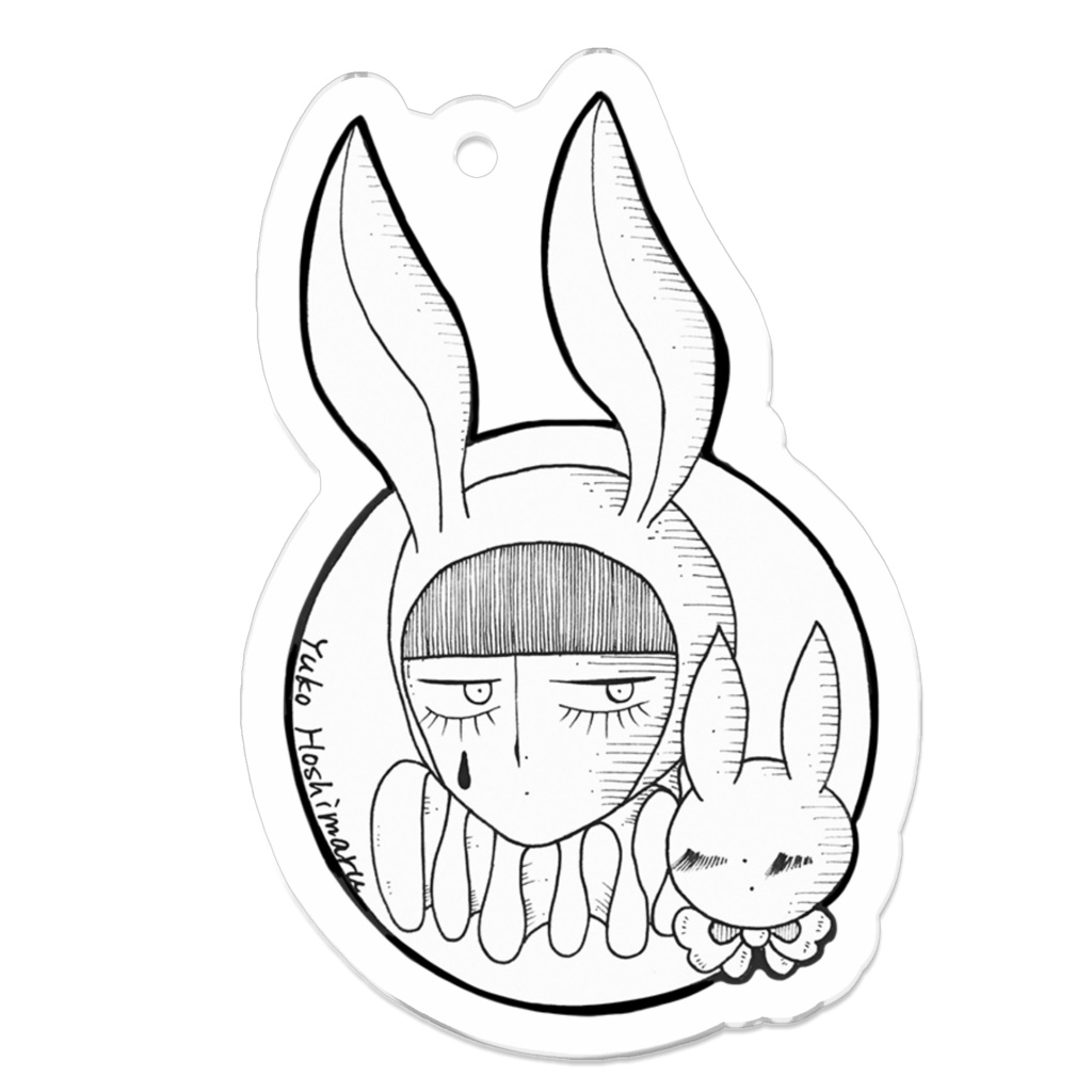 ピエロ＆ムイムイアクリルキーホルダー「ラビット」