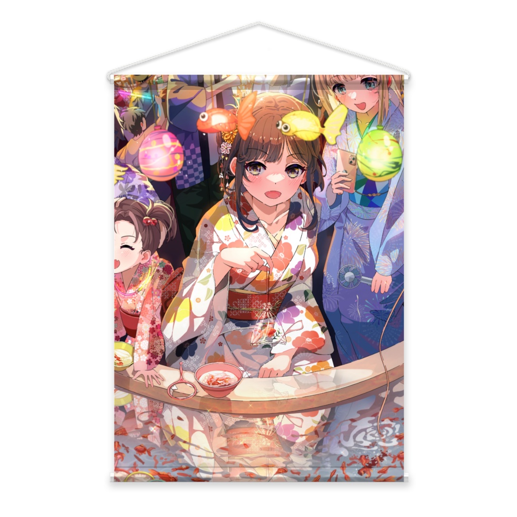 B2タペストリー「金魚すくい」