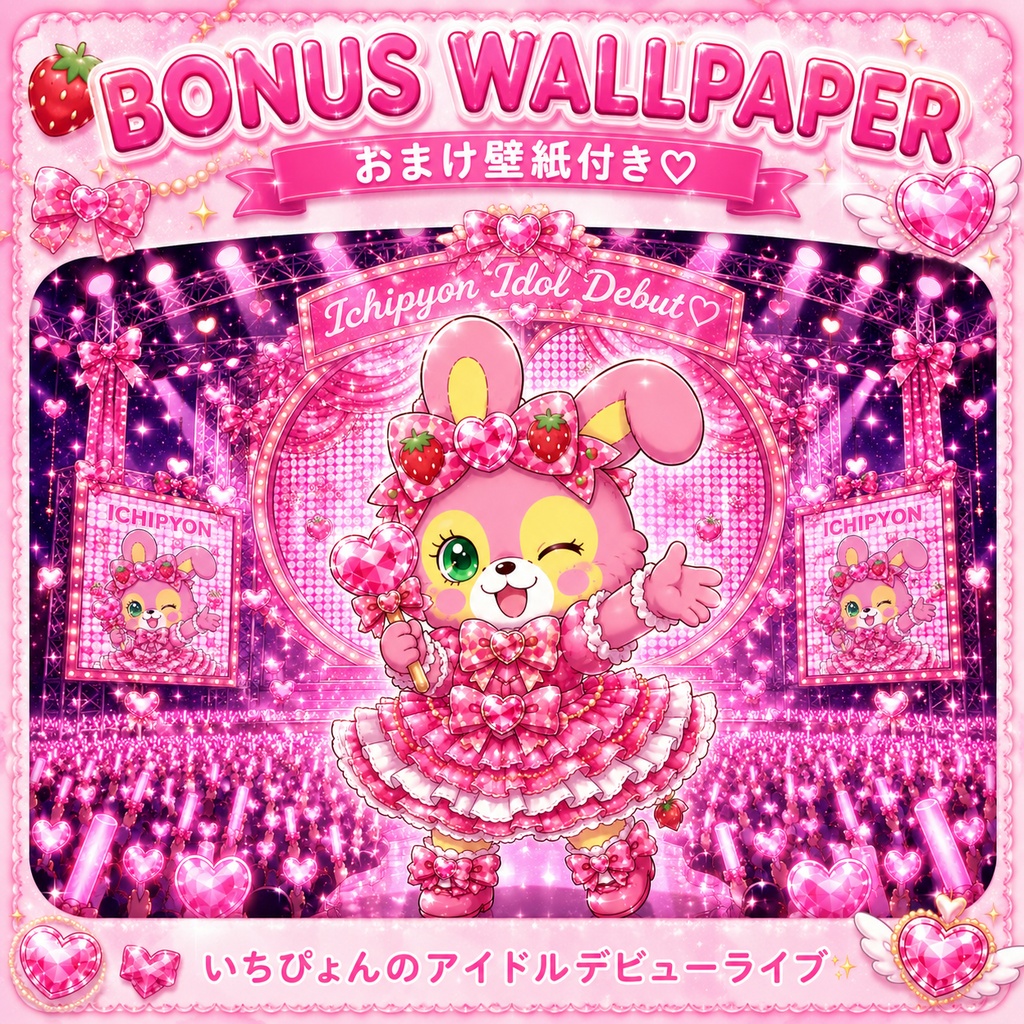 いちぴょん アイドルデビュー♡ホーム画面セット