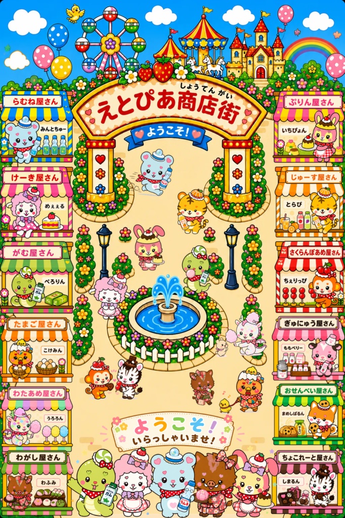🌈えとぴあ商店街マップ【無料配布】