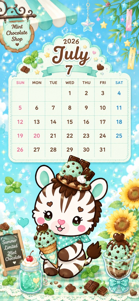しまるんのチョコミント