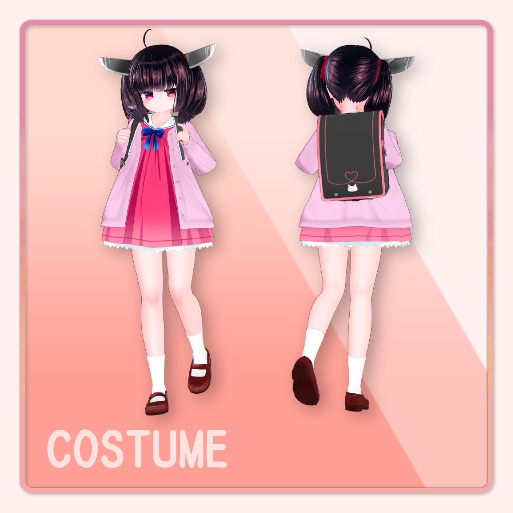 東北きりたん私服ver. 二次創作3Dモデル