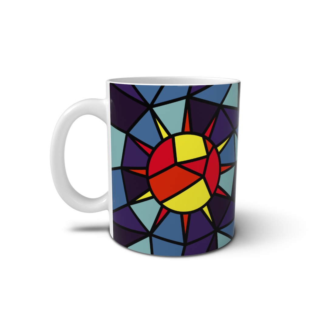 太陽 ステンドグラス風