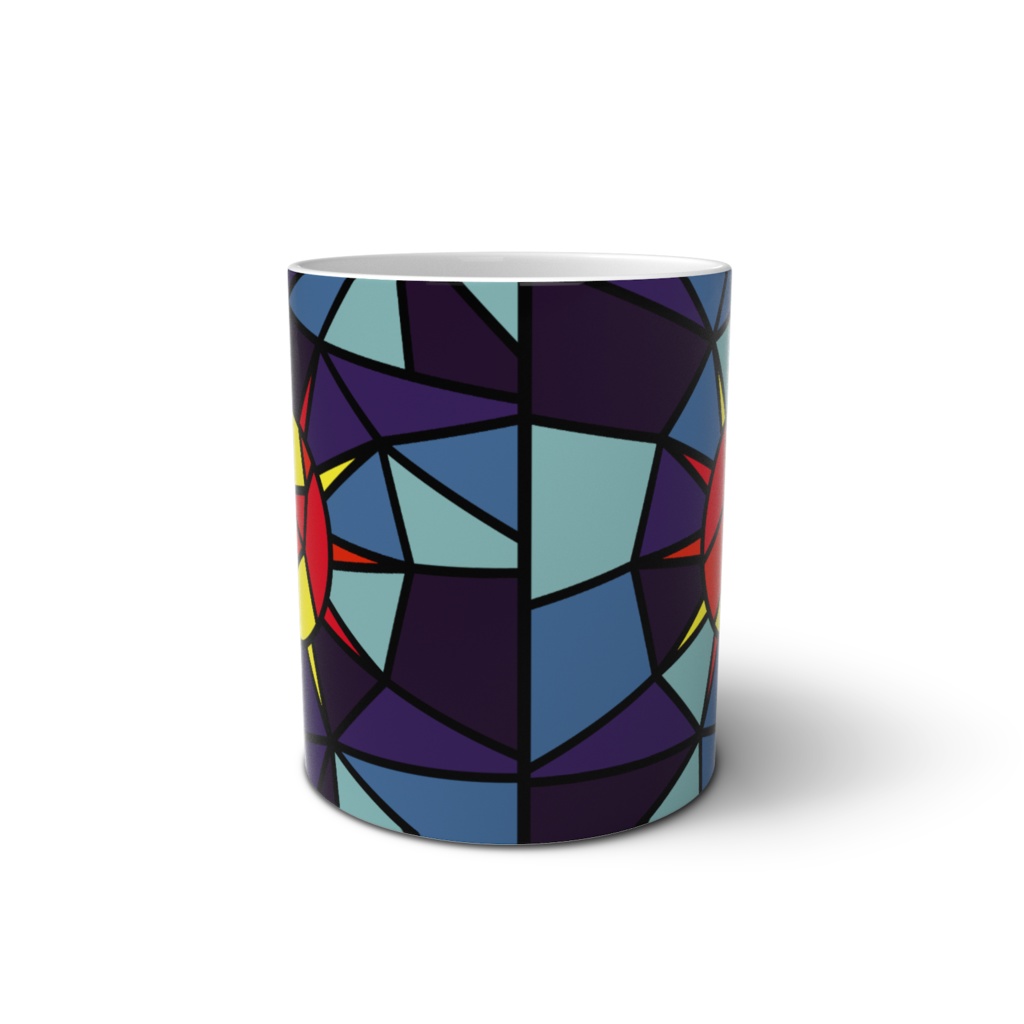 太陽 ステンドグラス風