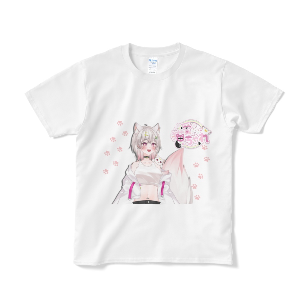 猫愛ちゃれ Tシャツ 白／黒 - 猫愛ちゃれ(Chare Nekoa) 公式グッズ - BOOTH