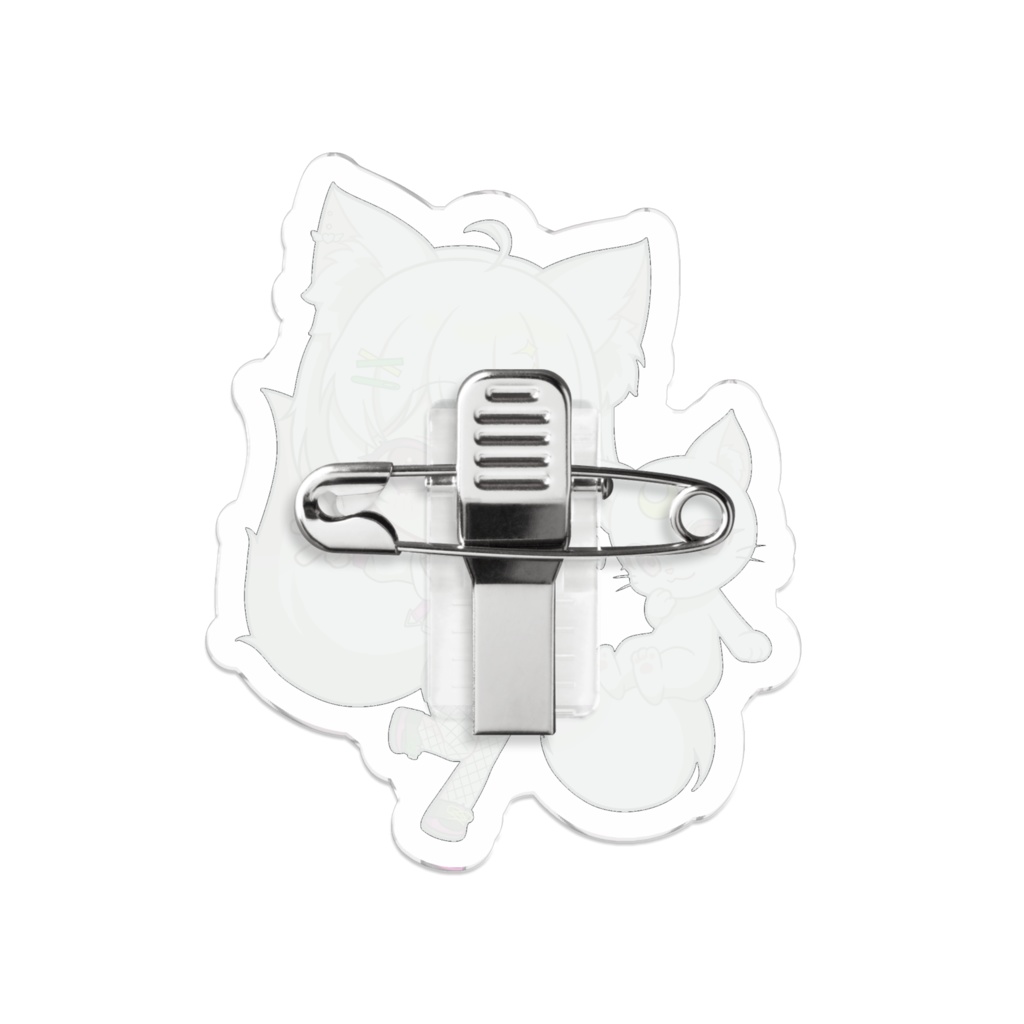 猫愛ちゃれ×すめし アクリルバッジ