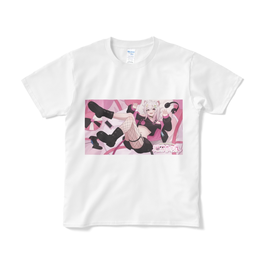 猫愛ちゃれ Tシャツ (キービジュアルデザイン)