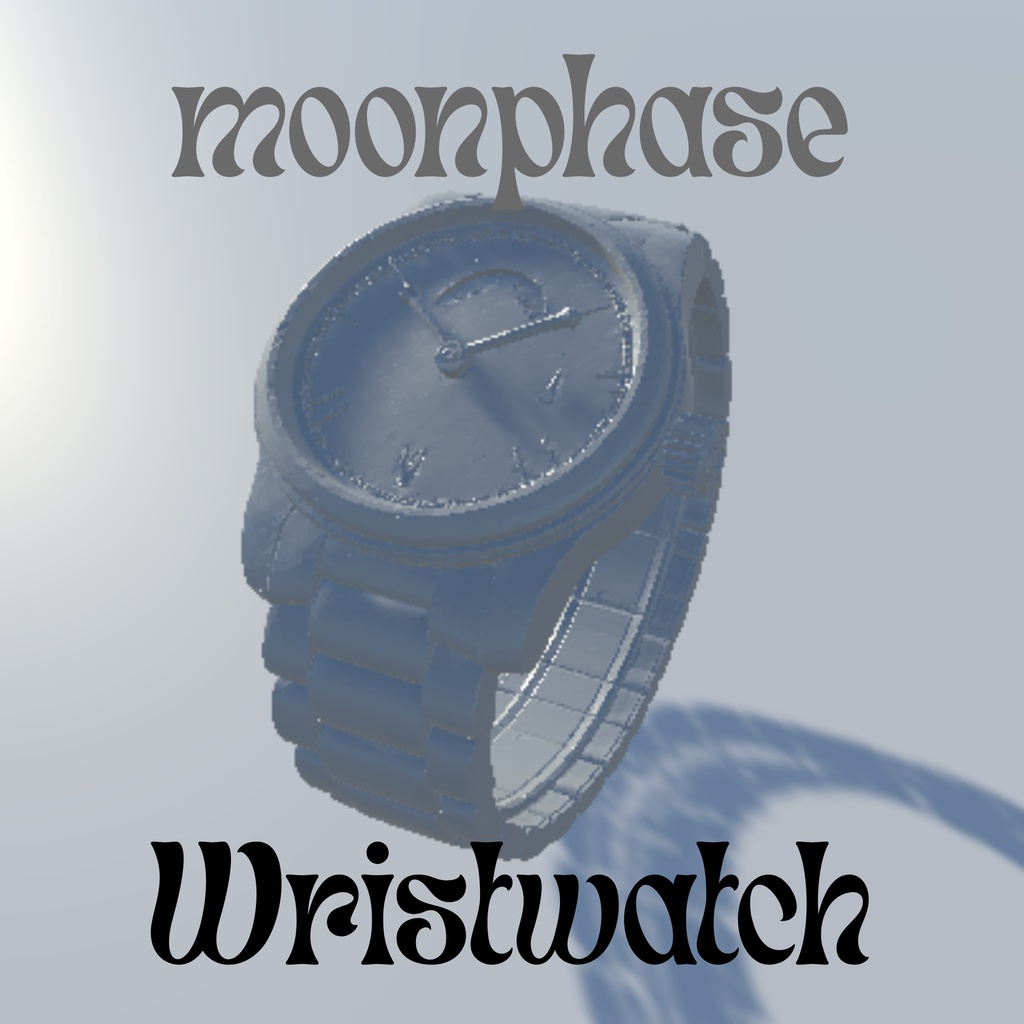 ムーンフェイスの腕時計(オールステンレスモデル)