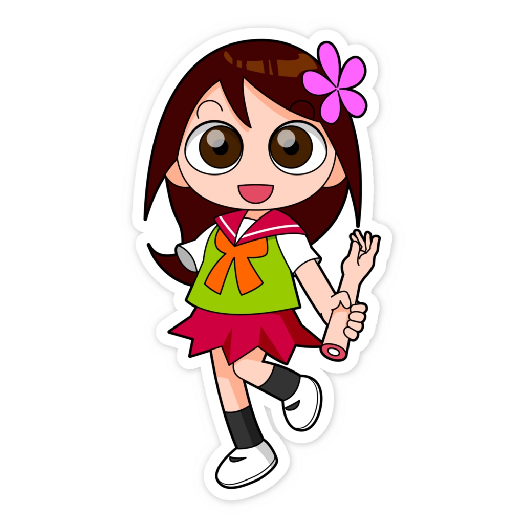 ゆり(輪切りのハニー)ステッカー