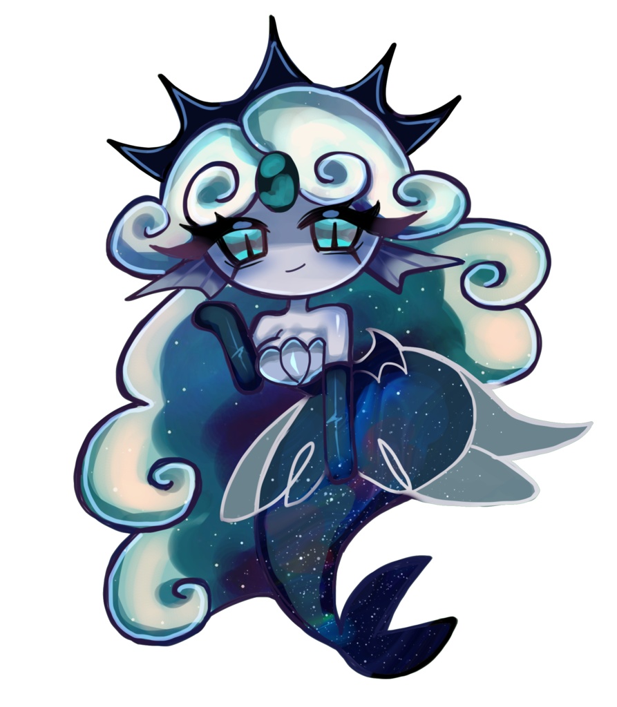 ブラックパールクッキー 水面風加工アクキー