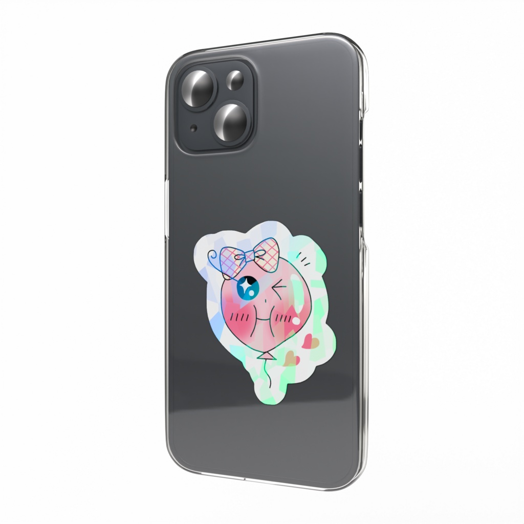 ぷにっと先輩のスマホステッカー🩷
