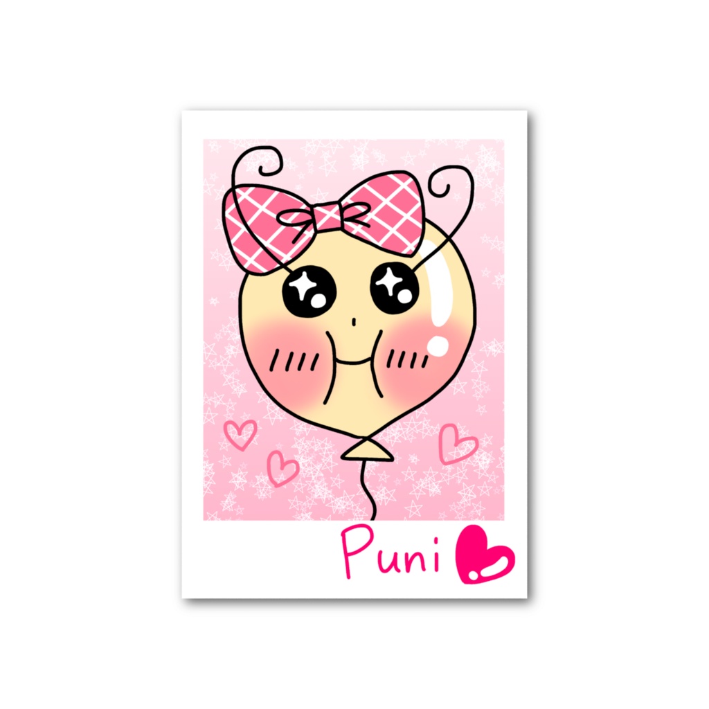 Puniちゃんのフォト風カード🎀💗