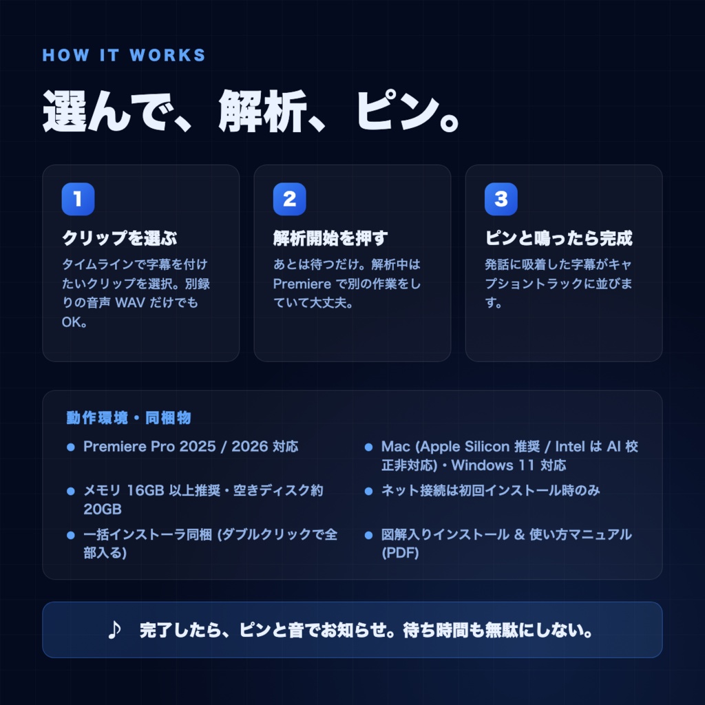 【Windows版】TelopFlow|完全ローカル自動字幕