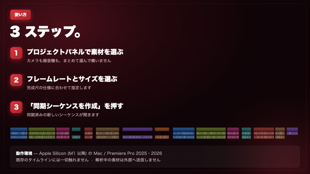 SyncFlow|Premiereで完結する波形同期