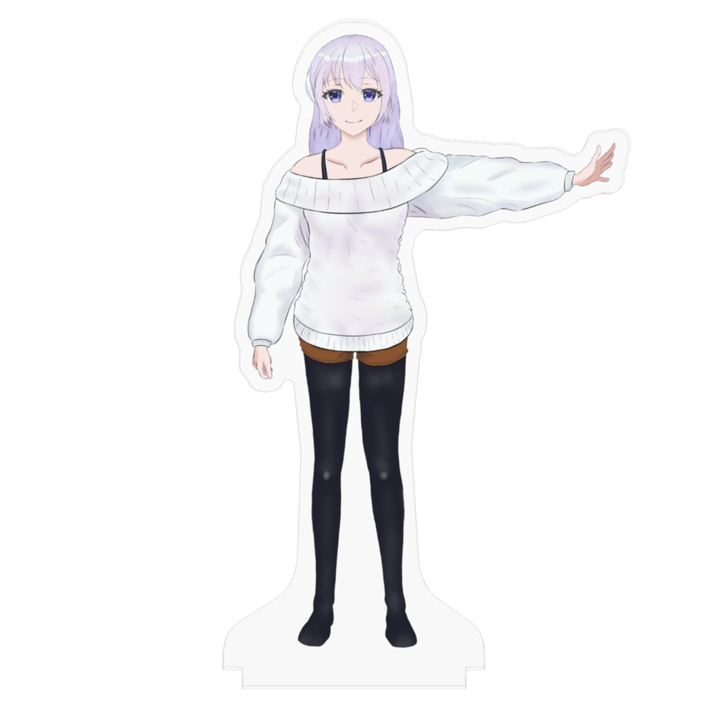 アクリルフィギュア 銀髪のお姉さん