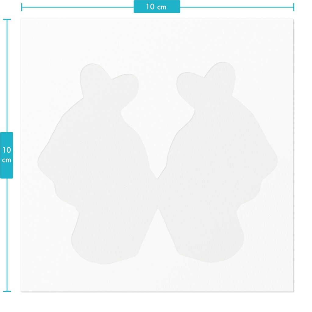 ゆびはーとすてっかー(みどり)