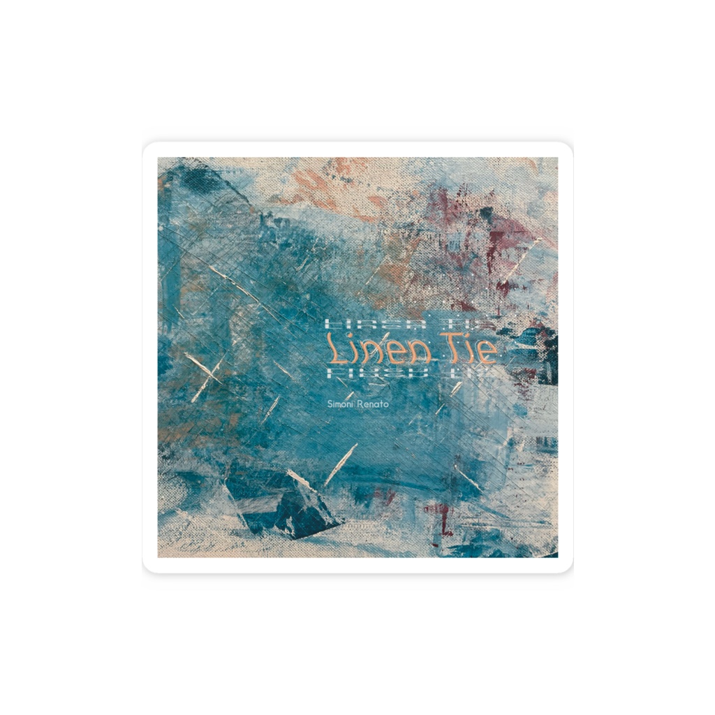 Linen Tie ジャケットスマホステッカー