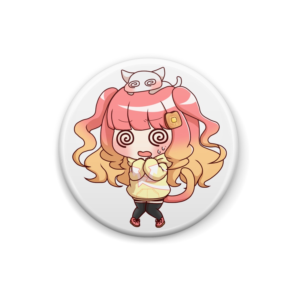【缶バッジ】ぐるぐるくるりちゃん