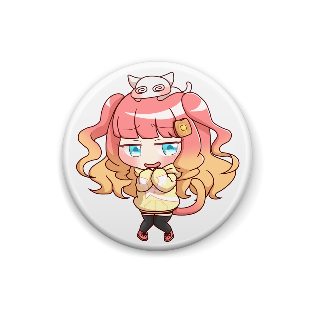 【缶バッジ】なまいきくるりちゃん