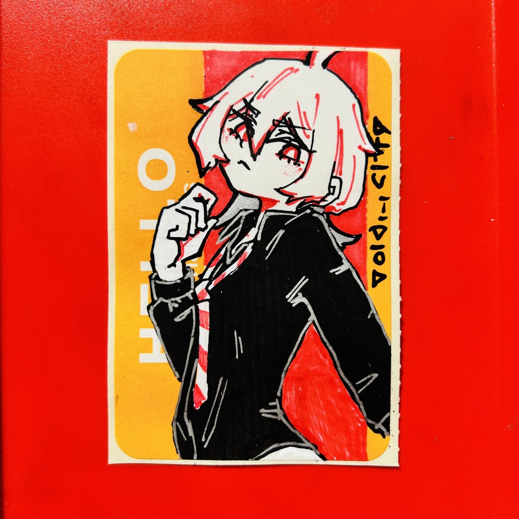 白ウルフのステッカー