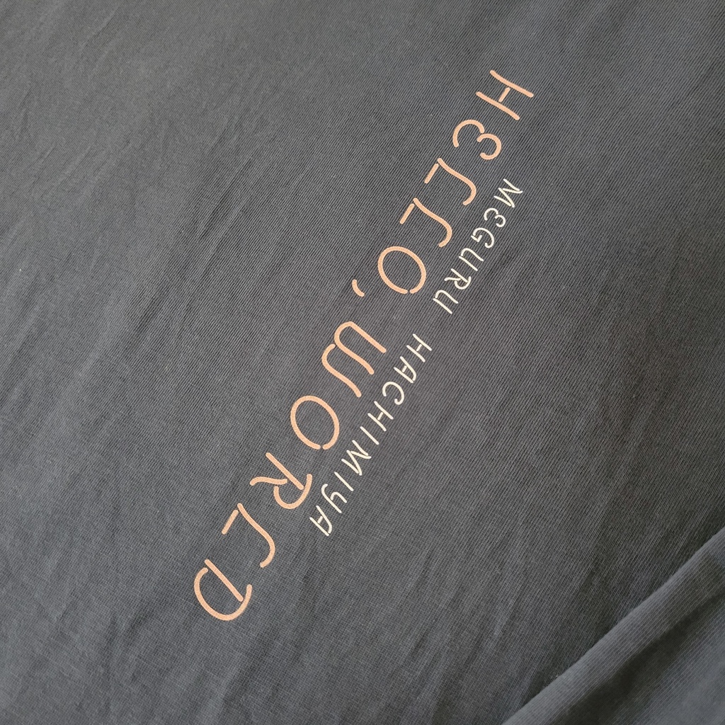 八宮めぐる ハロー・ワールド ロングスリーブTシャツ