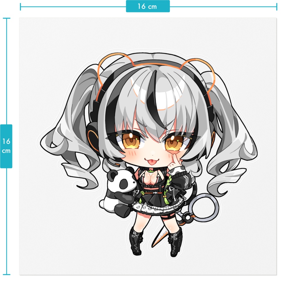 デフォルメみおんステッカー①