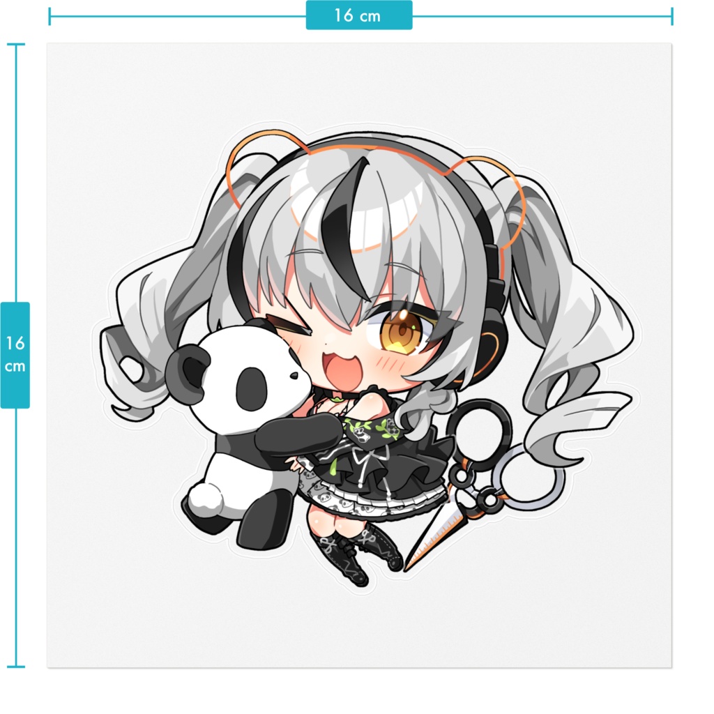 デフォルメみおんステッカー②