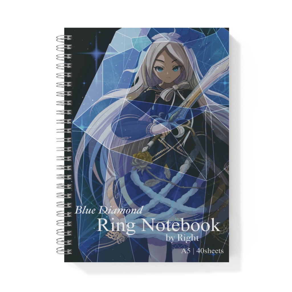 Ring Notebook(Blue Diamond )