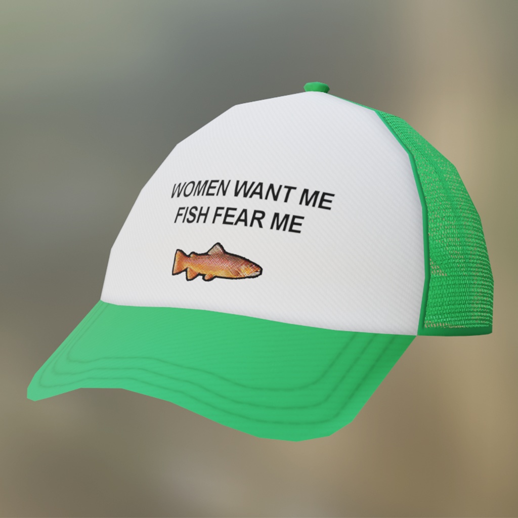 漁獲の野球帽 Fishing cap