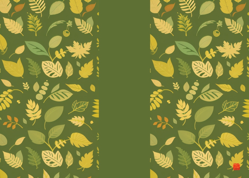 ブックカバー《植物パターンセット》10枚入り