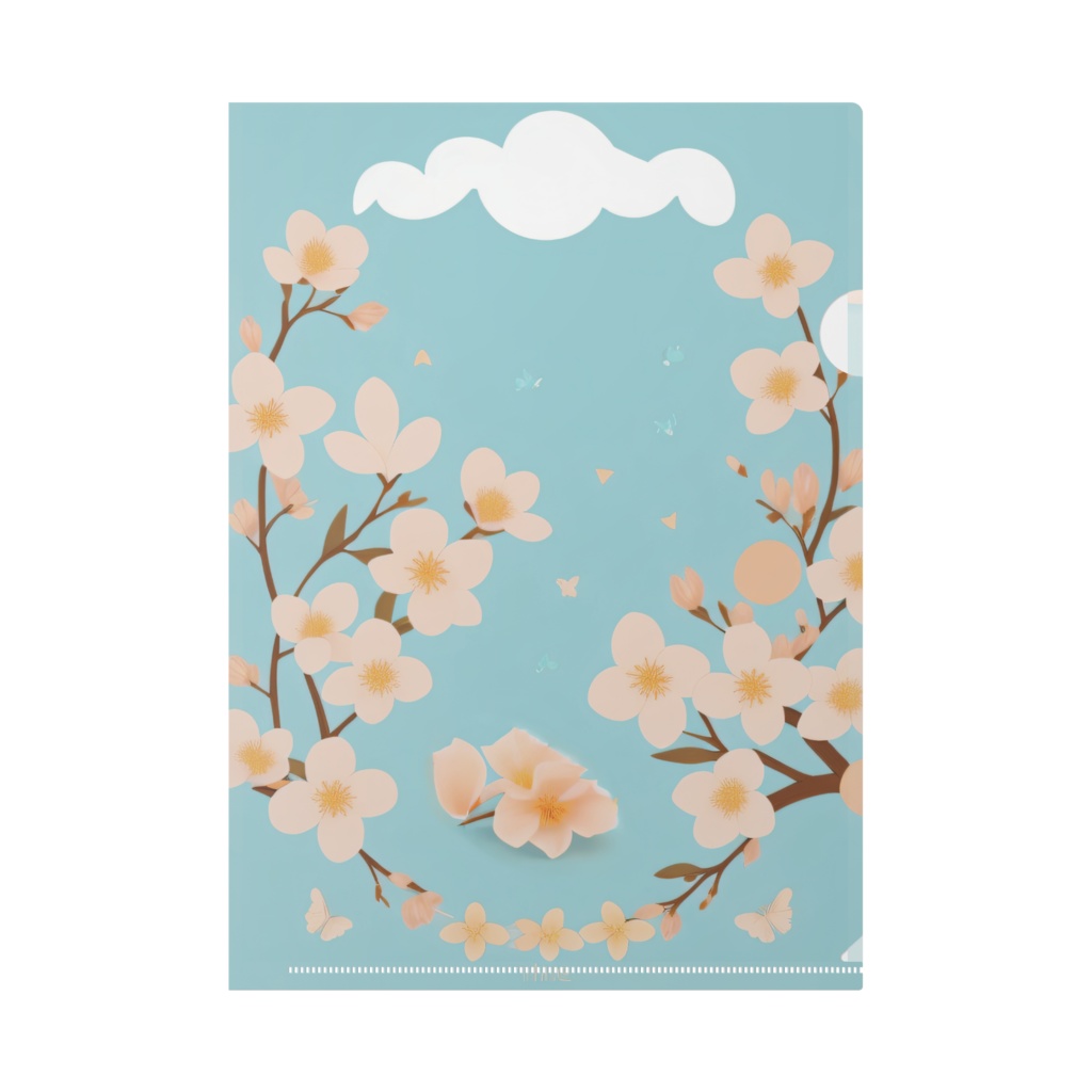 クリアファイル《ももあお》