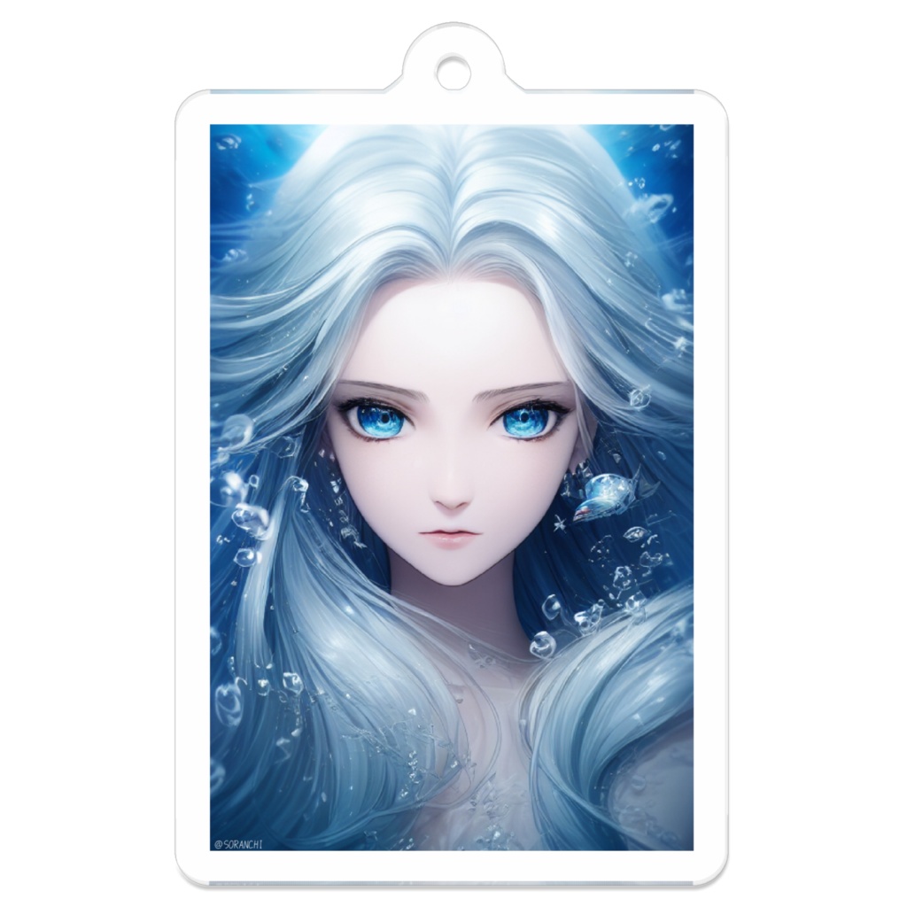 アクリルキーホルダー《海の姫「守護」》