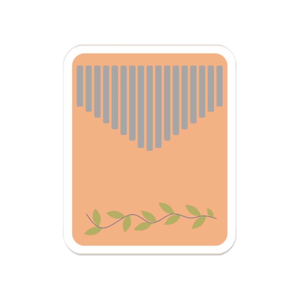 アクリルバッジ《カリンバ箱型》