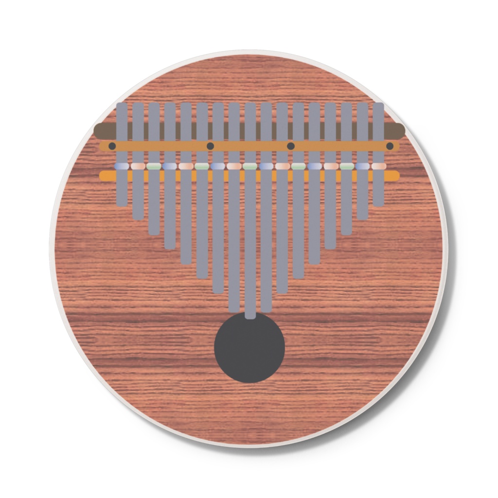 丸形コースター《まんまるカリンバ》